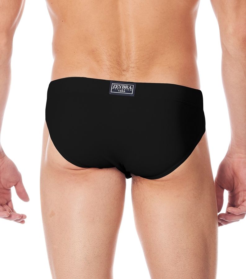 Zeybra SLIP ALTO UOMO TINTA UNITA BLACK