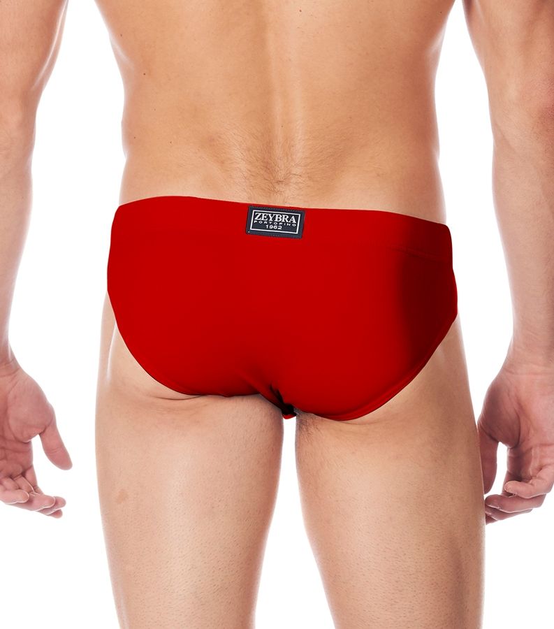 Zeybra SLIP ALTO UOMO TINTA UNITA RED RACE