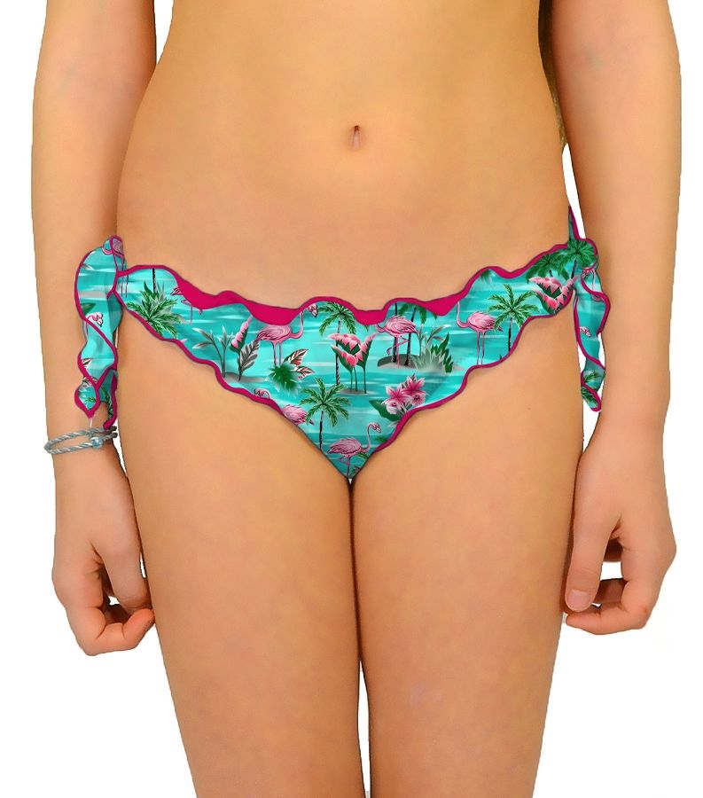 Zeybra SLIP BAMBINA ARRICCIATO FENICOTTERI ACQUA