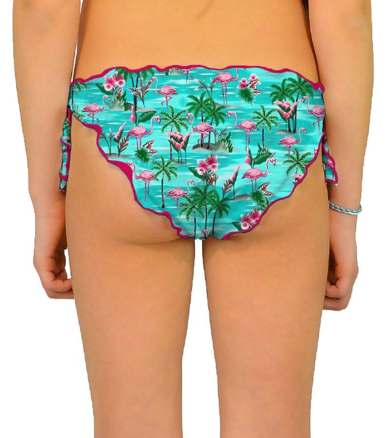 Zeybra SLIP BAMBINA ARRICCIATO FENICOTTERI ACQUA