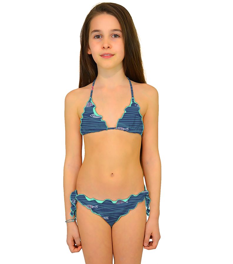 Zeybra SLIP BAMBINA ARRICCIATO SARDINE NAZIONALE