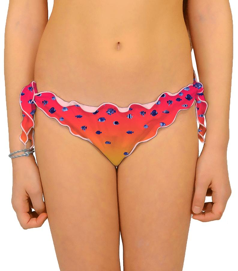 Zeybra SLIP BAMBINA PESCI SFUMATO CORALLO FLUO