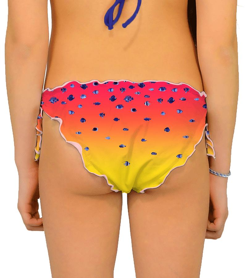 Zeybra SLIP BAMBINA PESCI SFUMATO CORALLO FLUO