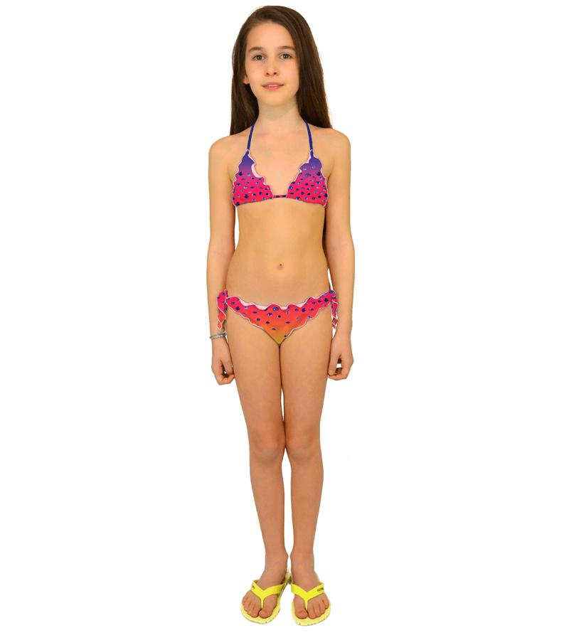 Zeybra SLIP BAMBINA PESCI SFUMATO CORALLO FLUO