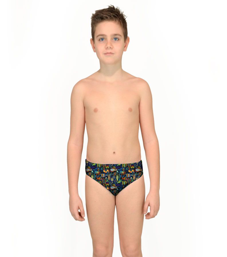 Zeybra SLIP BAMBINO PESCI CRAYON NERO