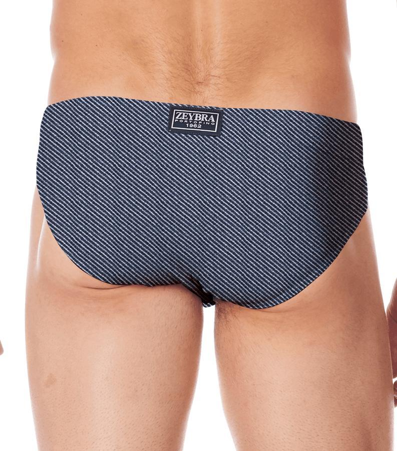 Zeybra SLIP UOMO PATTERN BLU