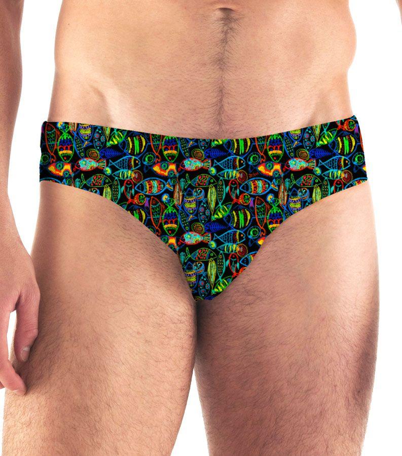 Zeybra SLIP UOMO PESCI CRAYON NERO