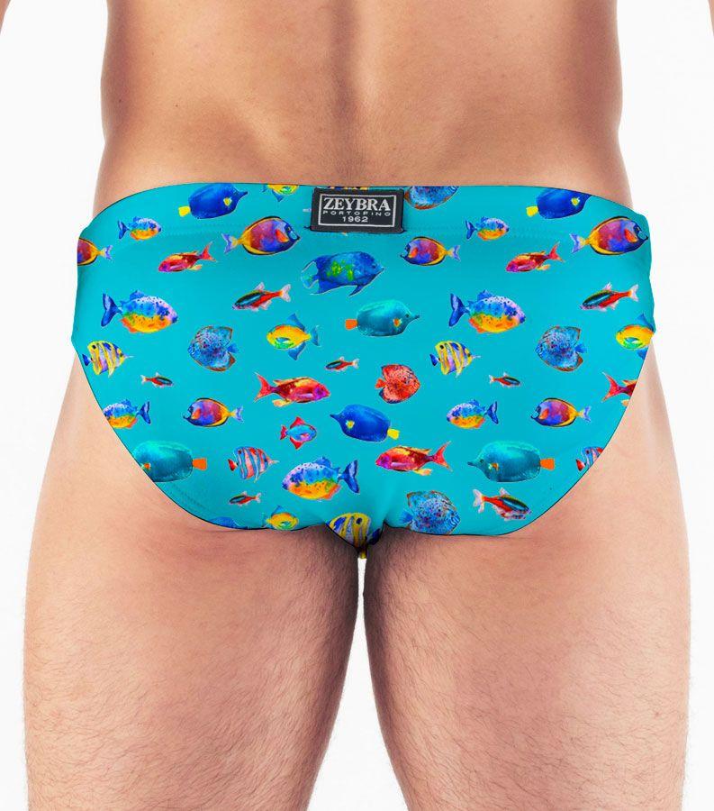 Zeybra SLIP UOMO PESCI HAWAII