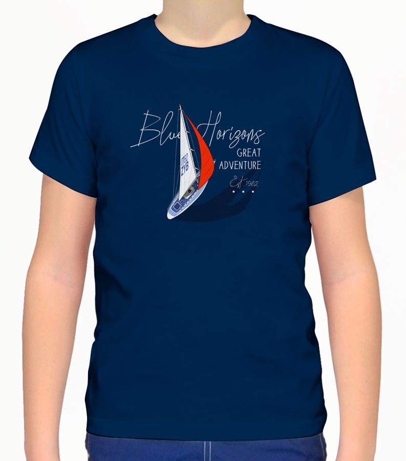 Zeybra T-SHIRT BAMBINO BLU