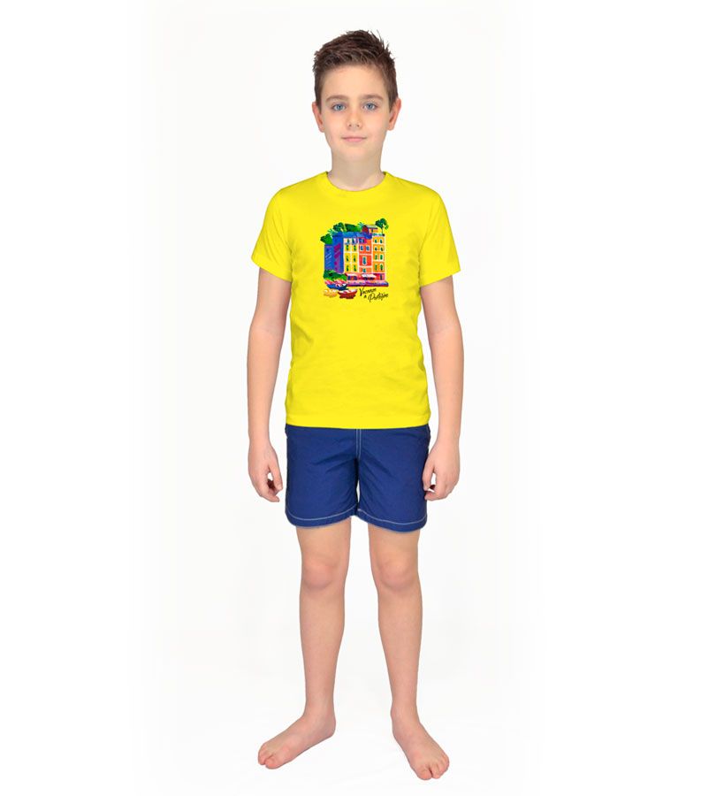 Zeybra T-SHIRT BAMBINO GIALLO