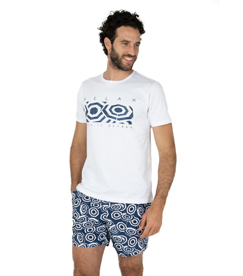 Zeybra T-SHIRT UOMO 100% COTONE SUPIMA