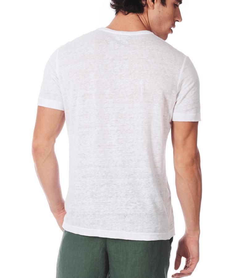 Zeybra T-SHIRT UOMO LINO BIANCO