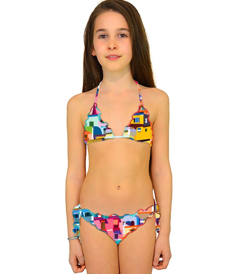 Zeybra TRIANGOLO BAMBINA REVERSIBILE AMALFI GIALLO
