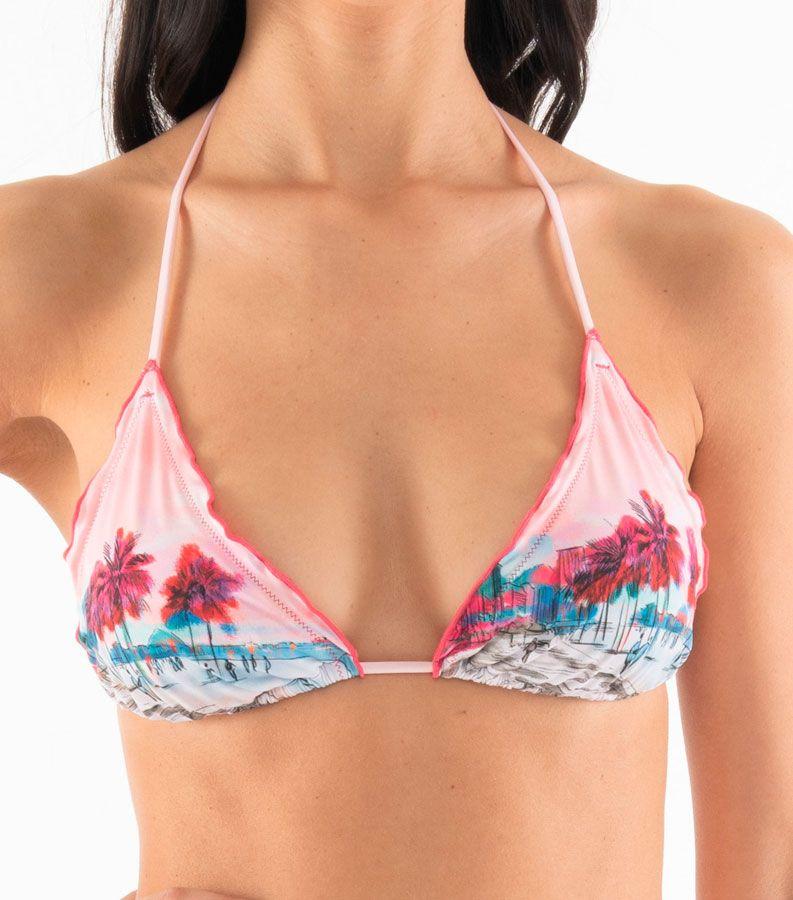 Zeybra TRIANGOLO DONNA ARRICCIATO BRASILE ROSA