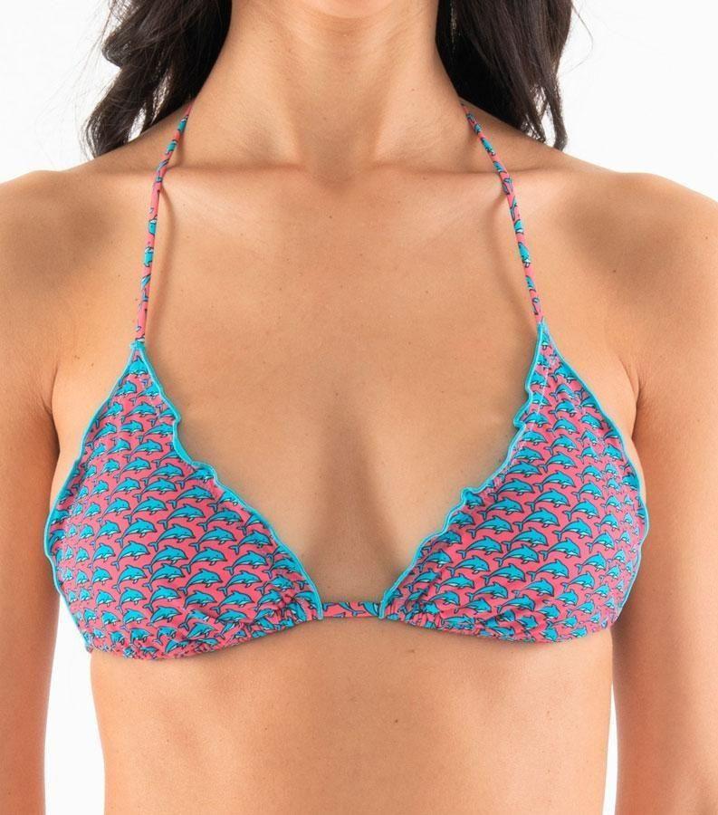 Zeybra TRIANGOLO DONNA REVERSIBILE DELFINI PINK