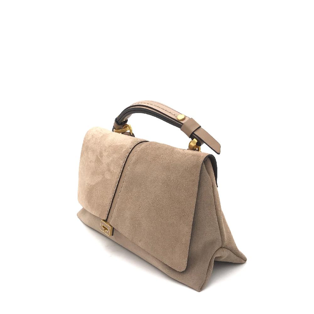 Zulian Calzature Borsa Kendall Small Camoscio Visone