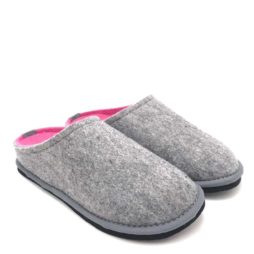 Zulian Calzature Ciabatta Easy Bicolor Grigio-fuxia