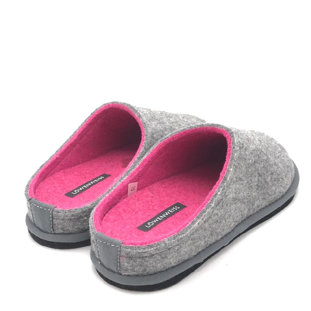 Zulian Calzature Ciabatta Easy Bicolor Grigio-fuxia