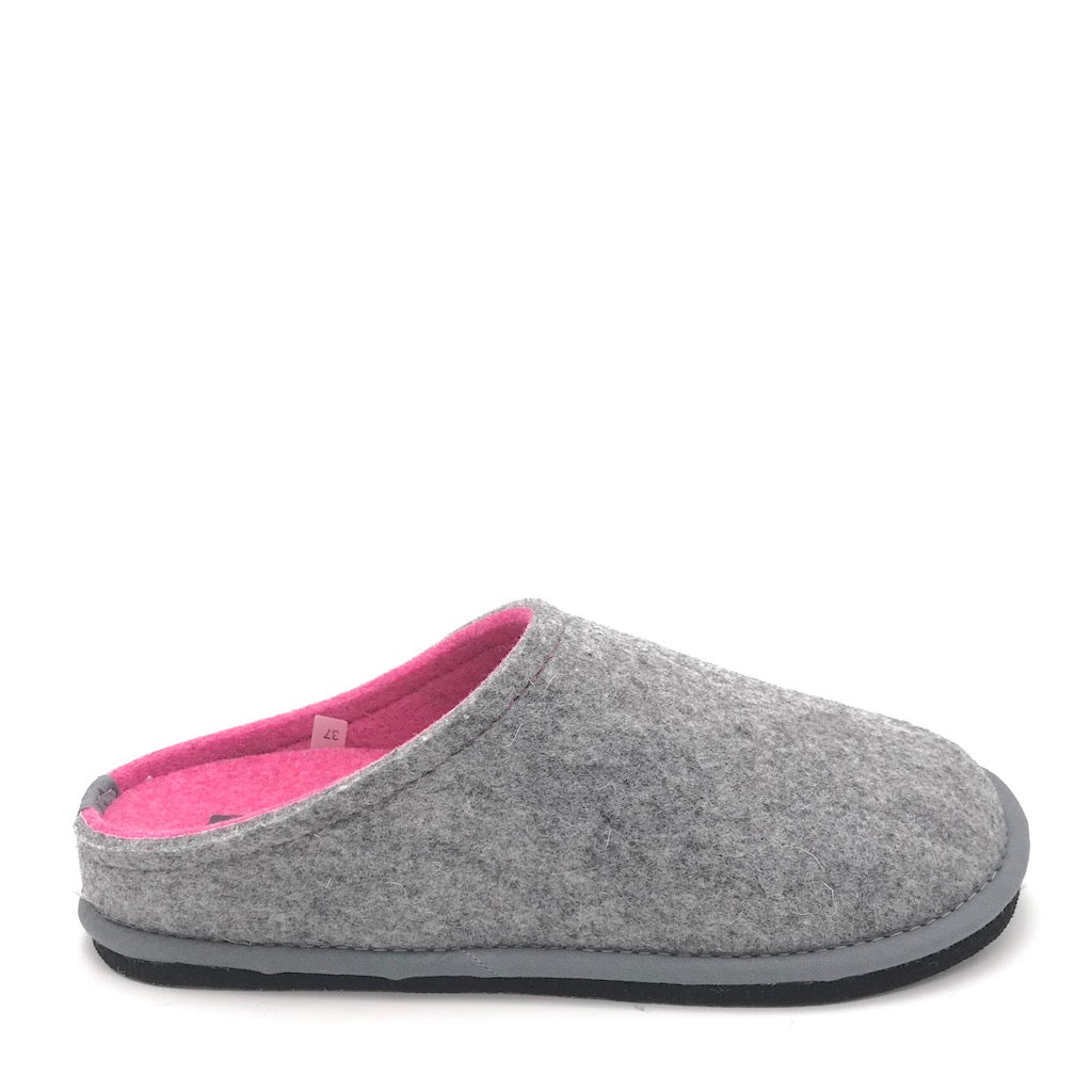 Zulian Calzature Ciabatta Easy bicolor grigio-fuxia