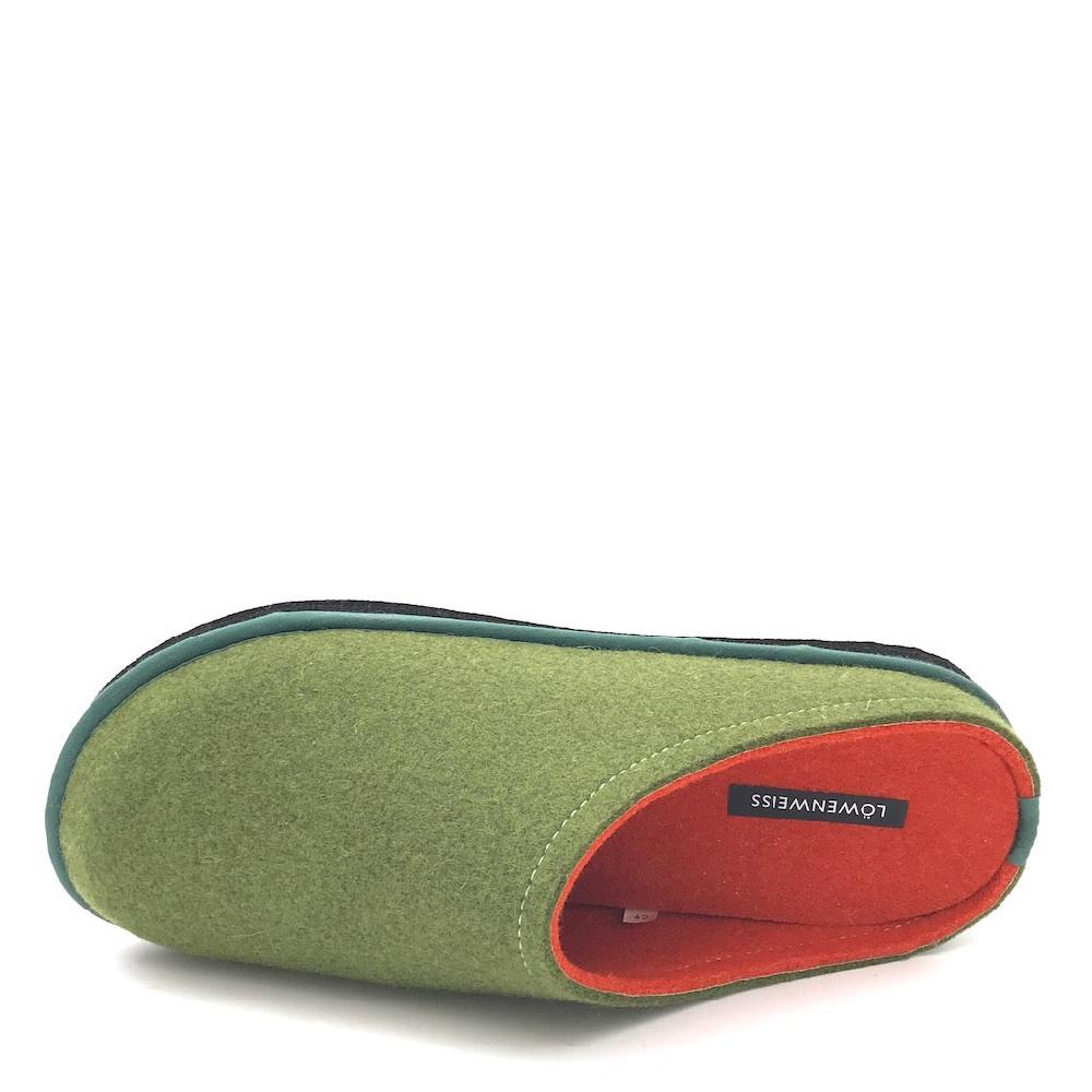 Zulian Calzature Ciabatta Easy Bicolor Muschio-arancione