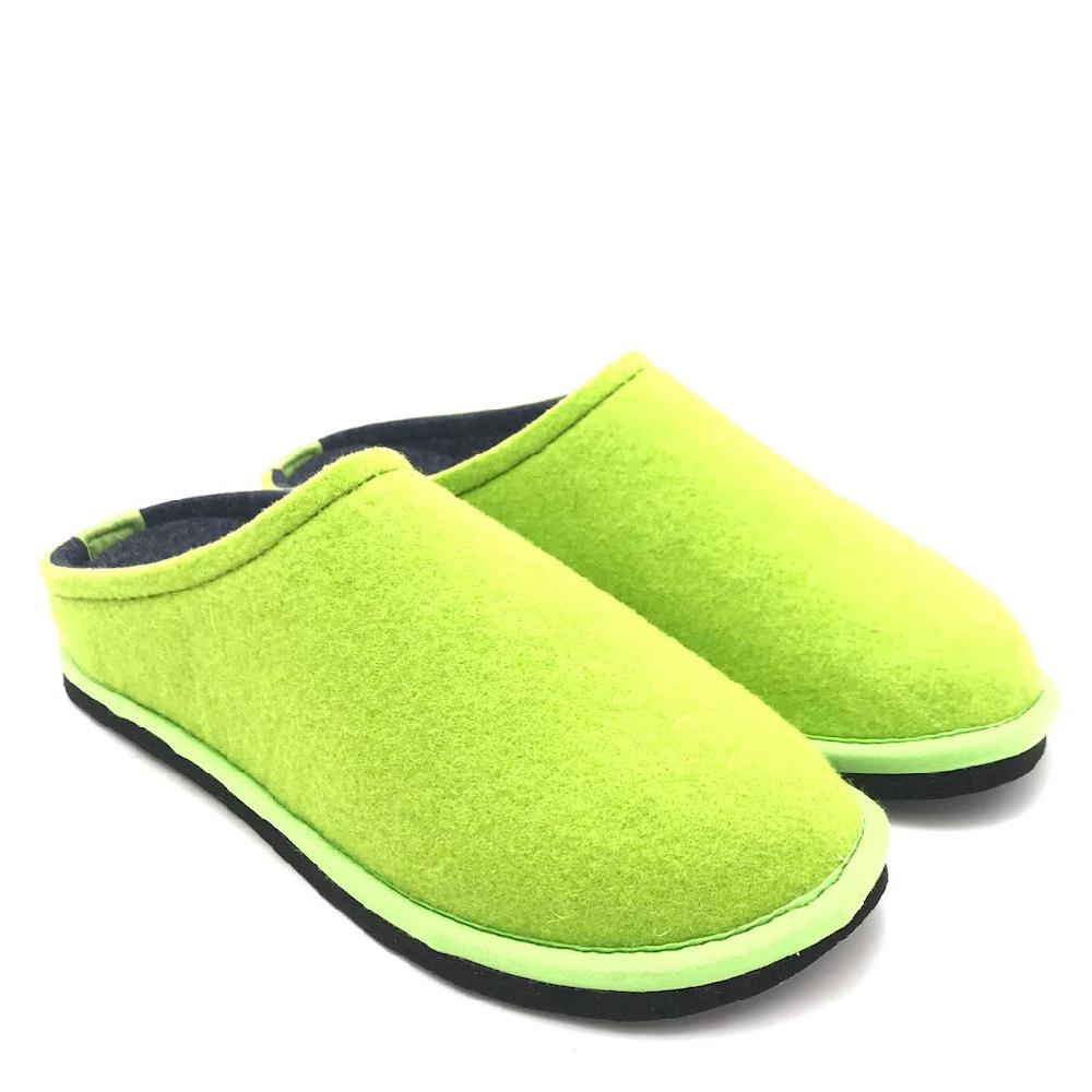 Zulian Calzature Ciabatta Easy Bicolor Verde Fluo-blu