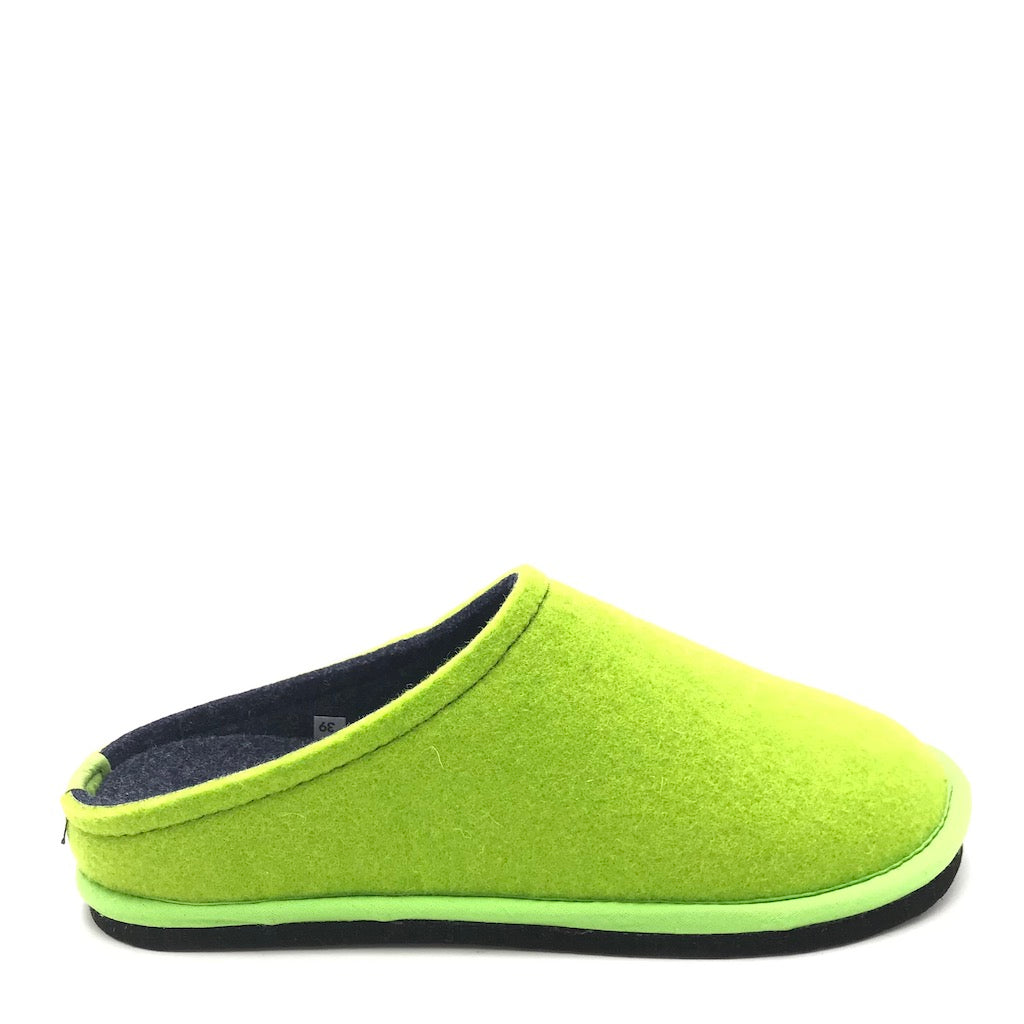 Zulian Calzature Ciabatta Easy bicolor verde fluo-blu