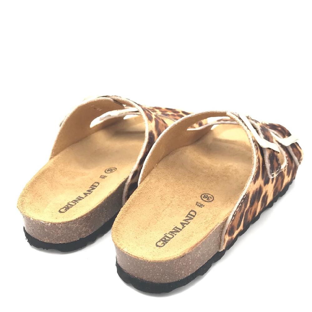 Zulian Calzature Ciabatta Sara Doppia Fibbia Animalier