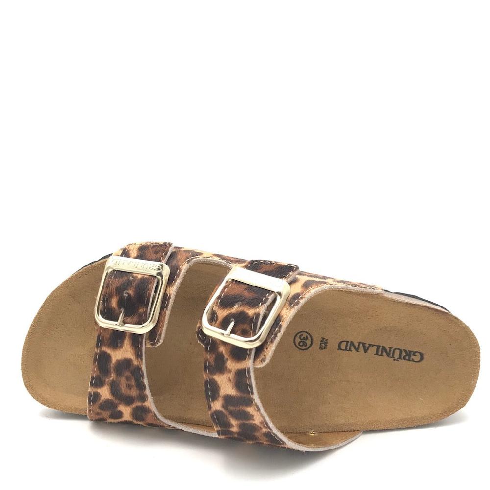 Zulian Calzature Ciabatta Sara Doppia Fibbia Animalier