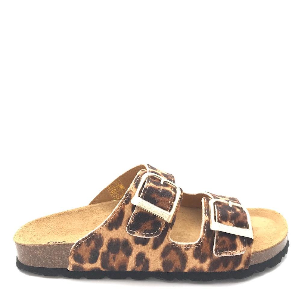 Zulian Calzature Ciabatta Sara doppia fibbia animalier