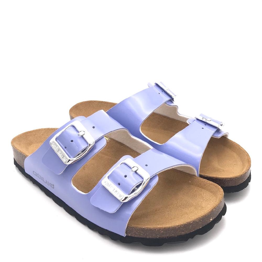 Zulian Calzature Ciabatta Sara Doppia Fibbia Pervinca