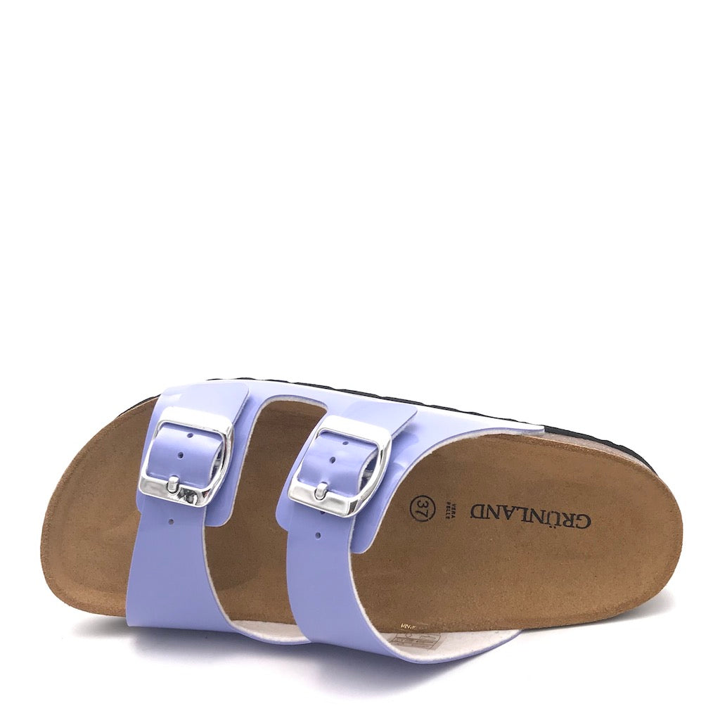 Zulian Calzature Ciabatta Sara Doppia Fibbia Pervinca