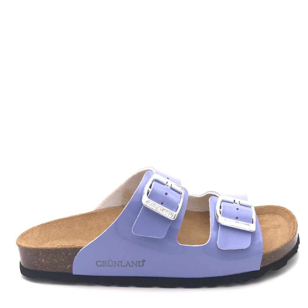 Zulian Calzature Ciabatta Sara doppia fibbia pervinca