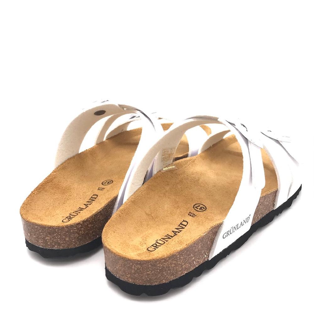 Zulian Calzature Ciabatta Sara Fascia Incrociata Bianca