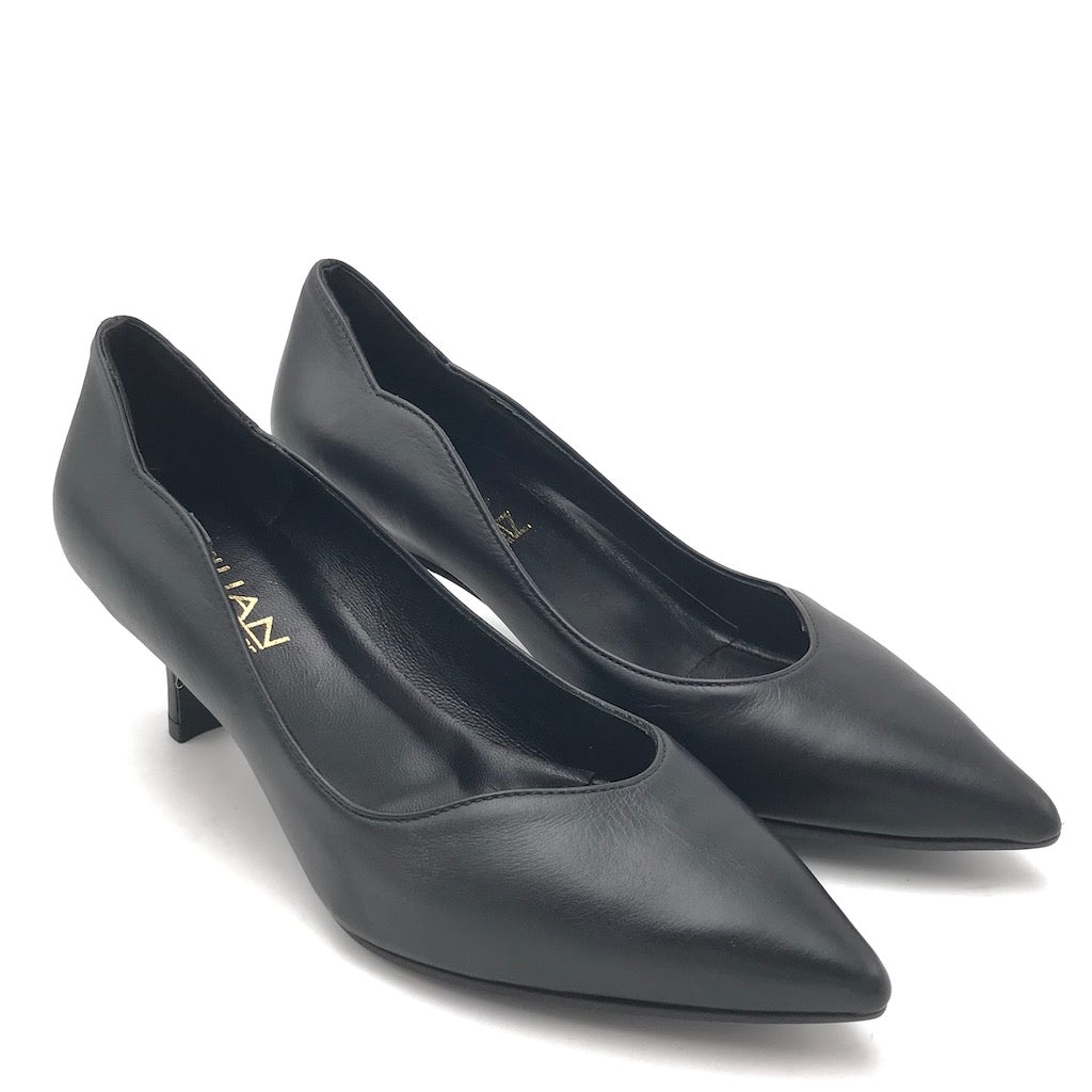Zulian Calzature Decolletè Lory Scollo Asimmetrico Nera