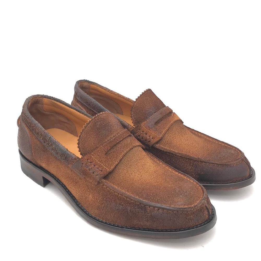 Zulian Calzature Mocassino College In Crosta Tabacco