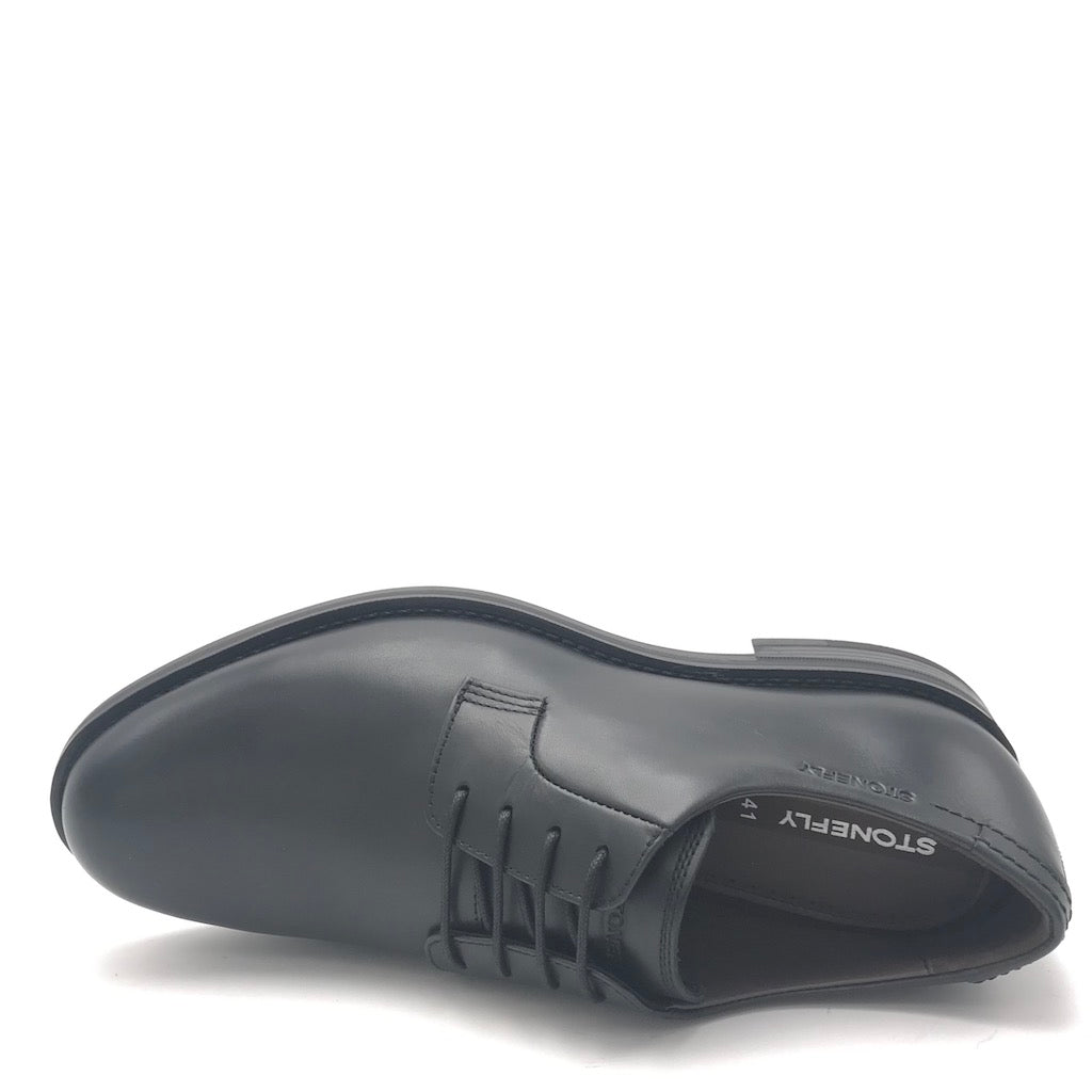 Zulian Calzature Scarpa Carnaby Allacciata In Nappa Nera