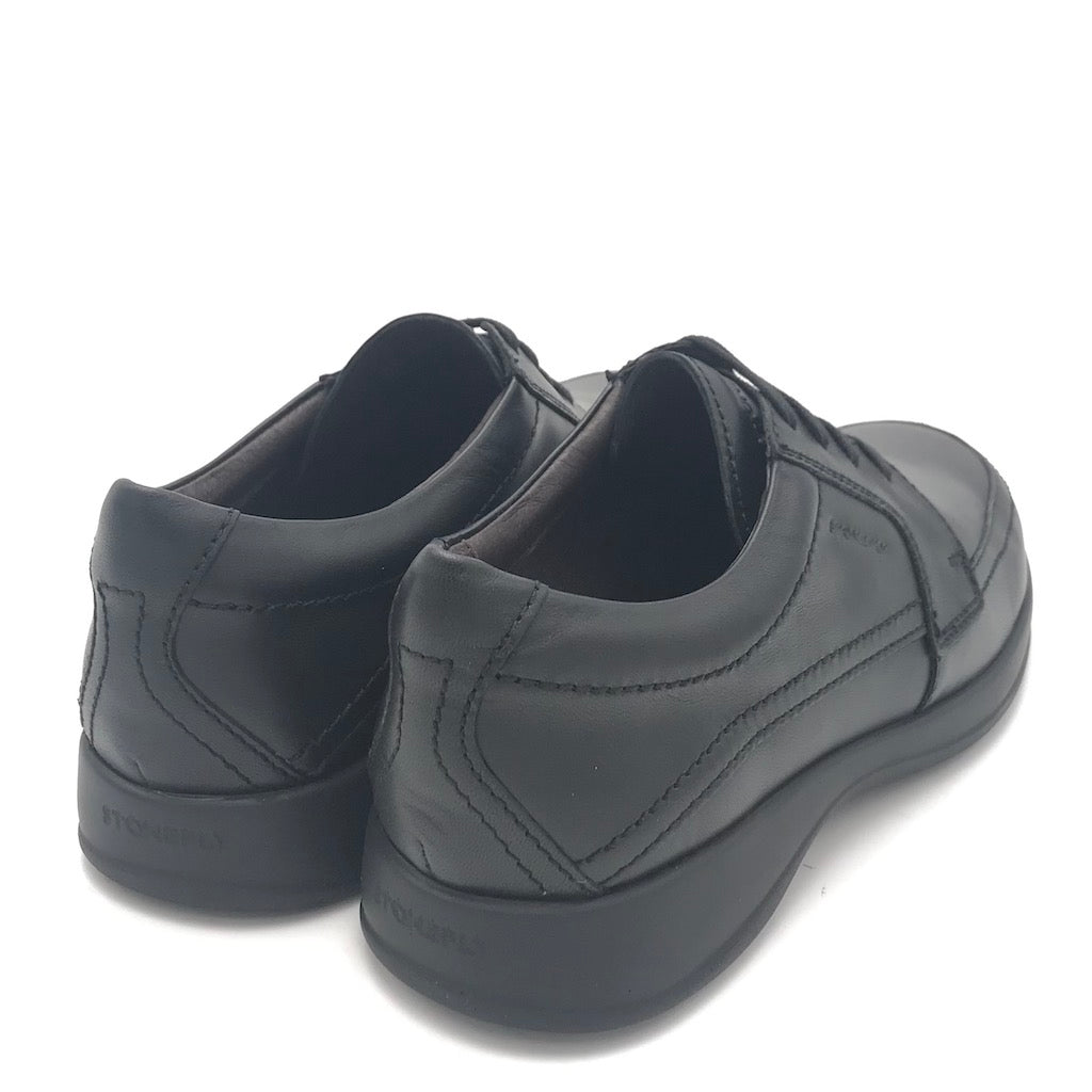 Zulian Calzature Scarpa Season Allacciata In Nappa Nera