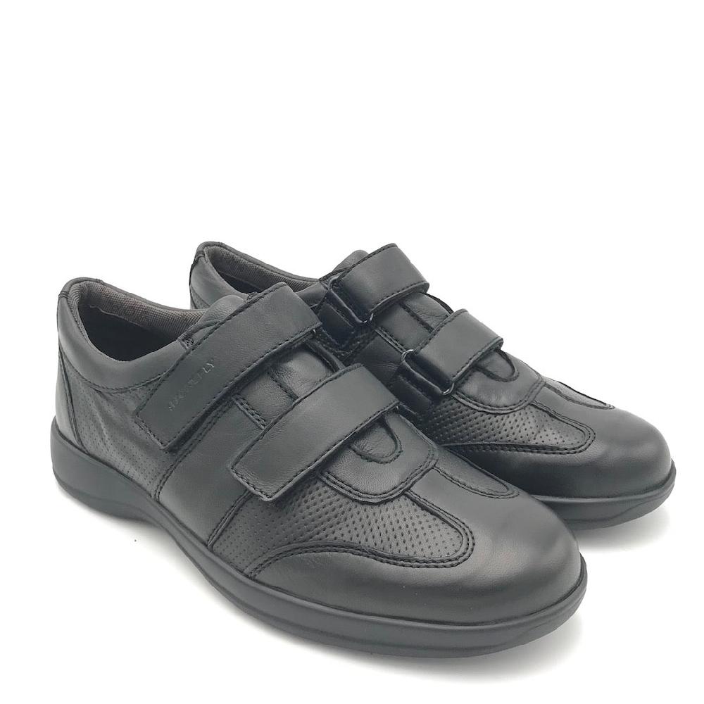 Zulian Calzature Scarpa Strappo Season In Nappa Nera