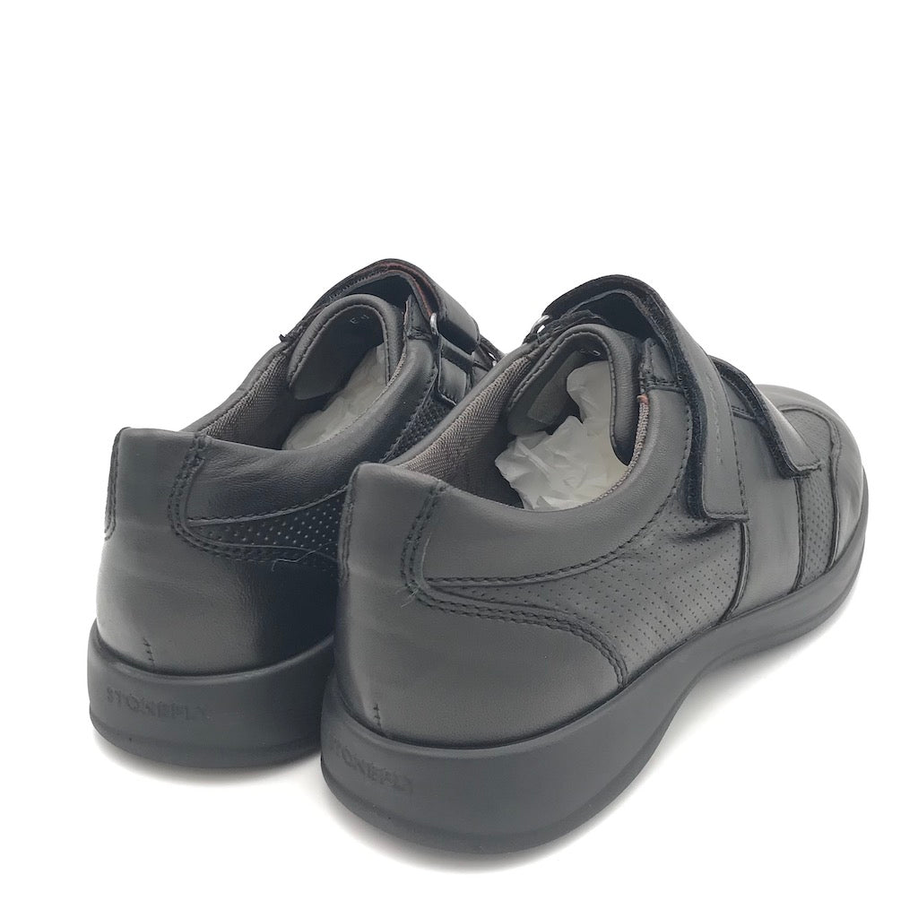 Zulian Calzature Scarpa Strappo Season In Nappa Nera