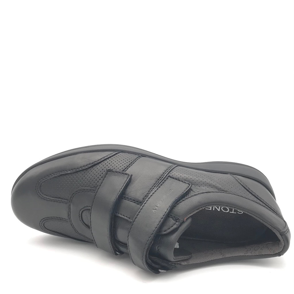 Zulian Calzature Scarpa Strappo Season In Nappa Nera