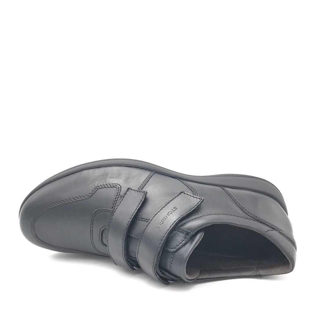 Zulian Calzature Scarpa Strappo Season In Nappa Nera