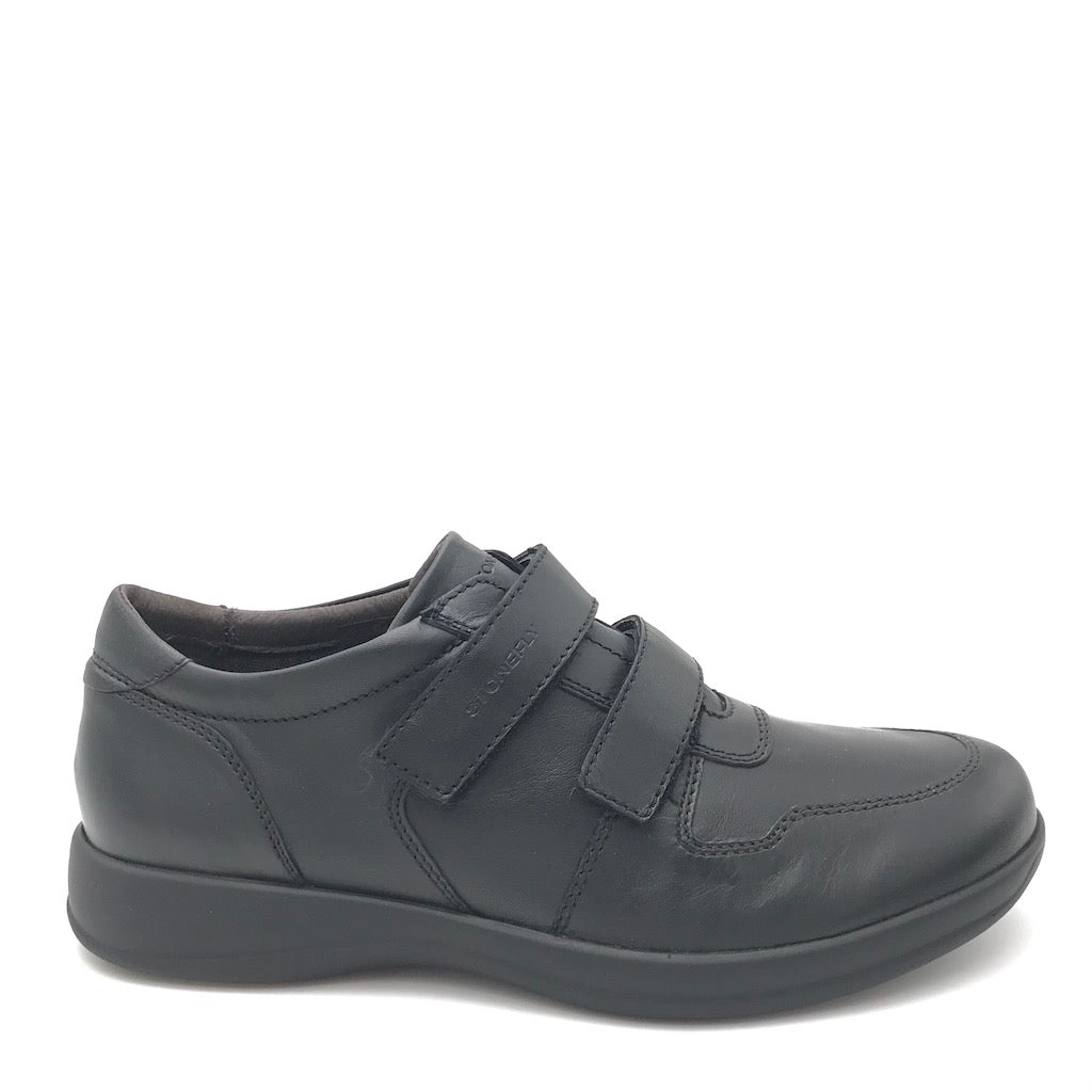 Zulian Calzature Scarpa strappo Season in nappa nera