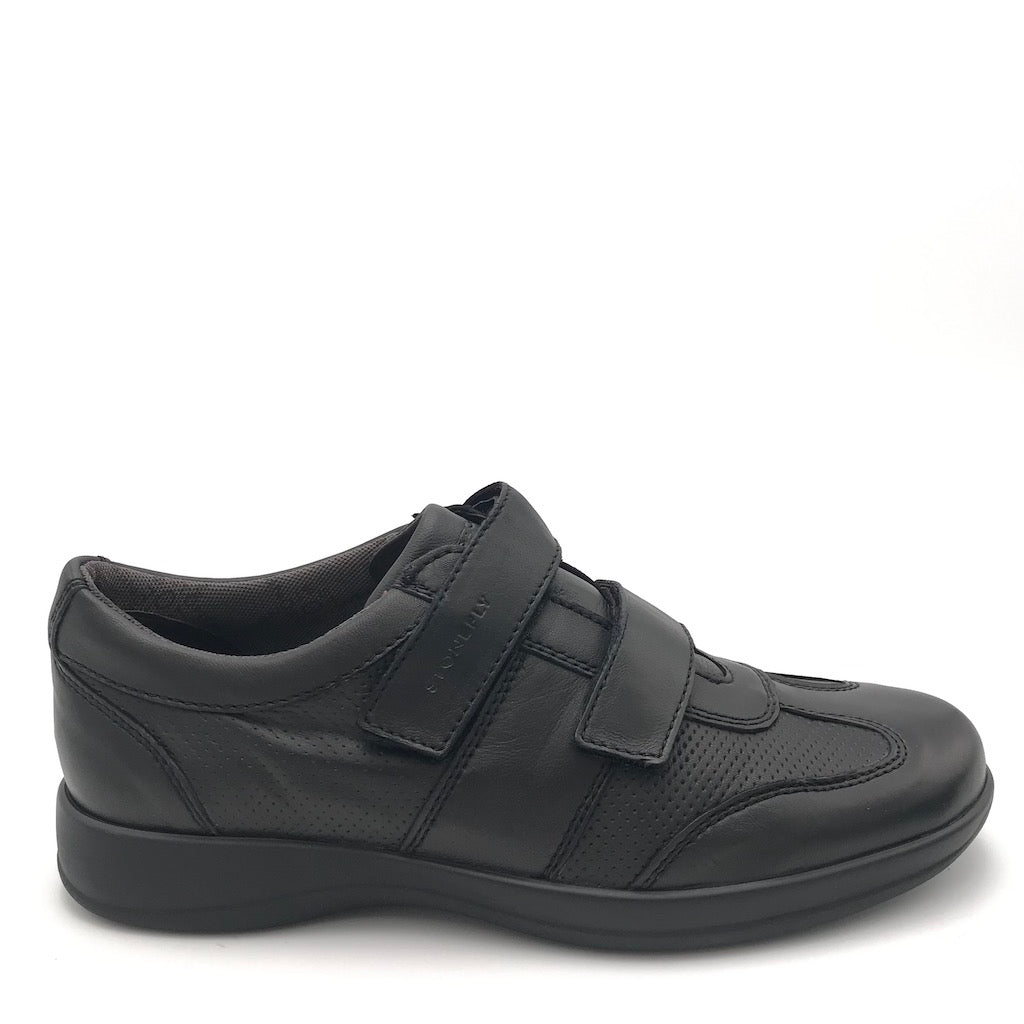 Zulian Calzature Scarpa strappo Season in nappa nera