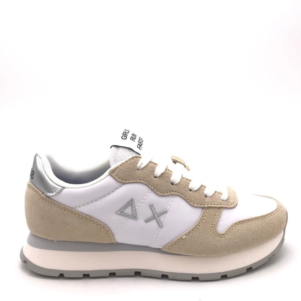 Zulian Calzature Sneakers Ally gold silver bianco-panna