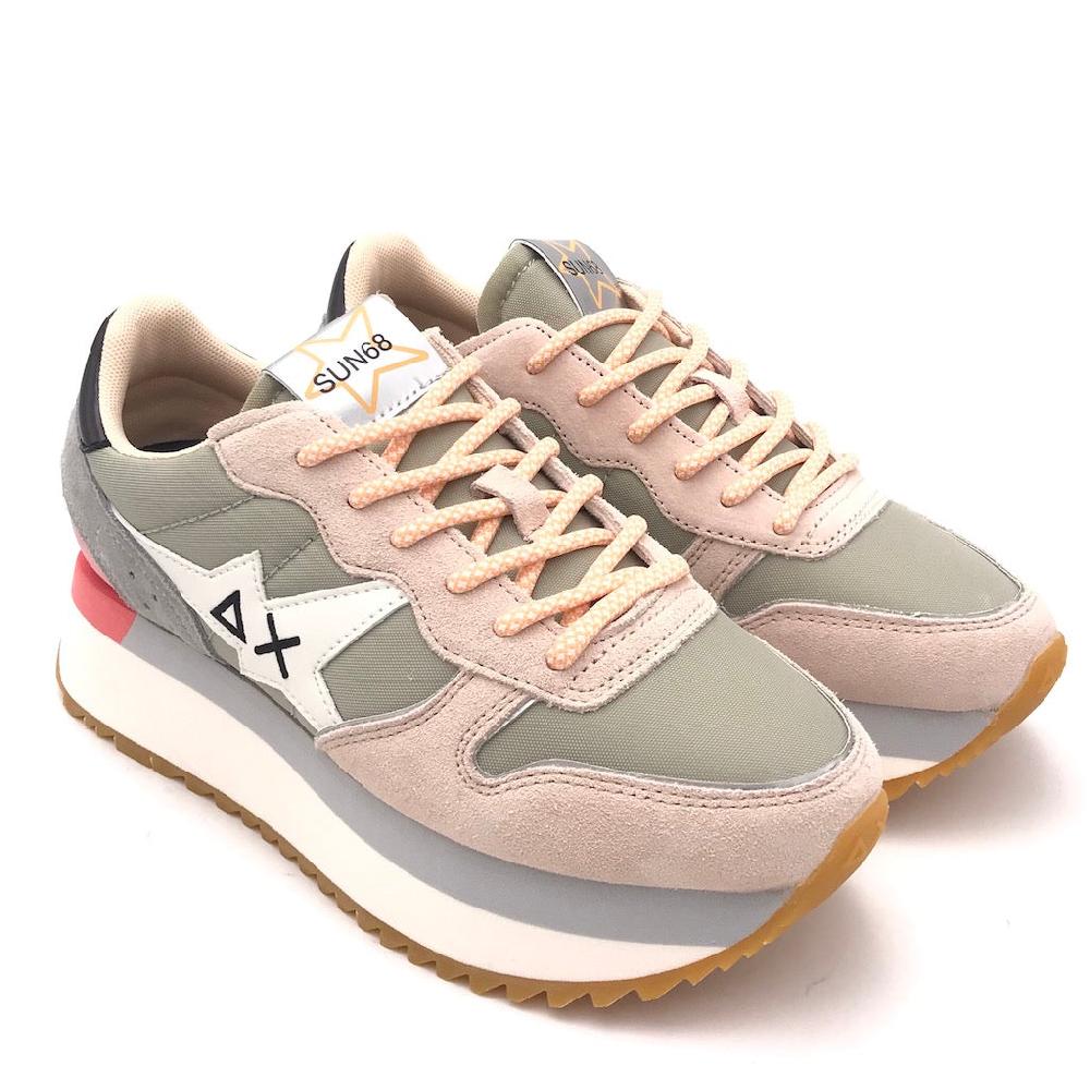 Zulian Calzature Sneakers Big Stargirl Printed Logo Grigio Chiaro