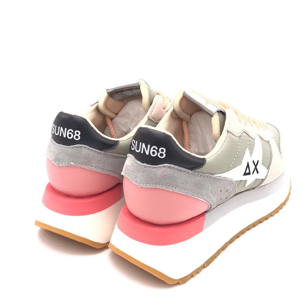 Zulian Calzature Sneakers Big Stargirl Printed Logo Grigio Chiaro