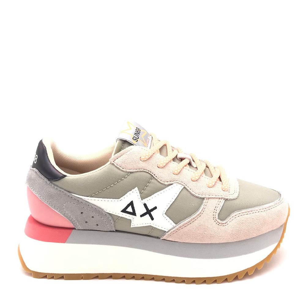 Zulian Calzature Sneakers Big Stargirl printed logo grigio chiaro