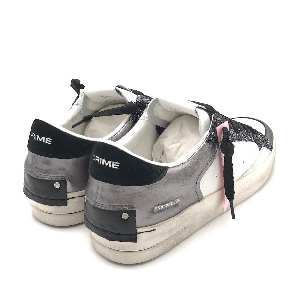 Zulian Calzature Sneakers SK8 Delux Bianca-antracite