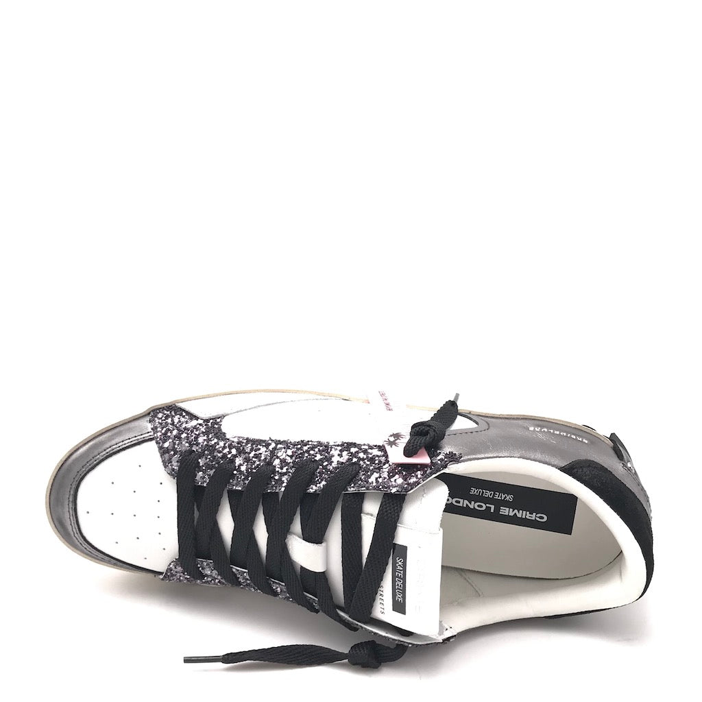 Zulian Calzature Sneakers SK8 Delux Bianca-antracite