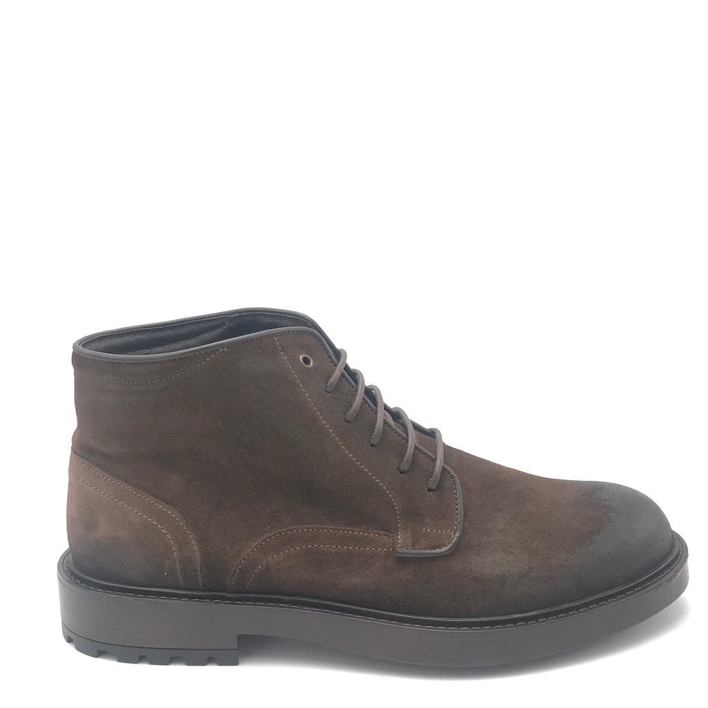 Zulian Calzature Stivaletto in crosta anticata terra